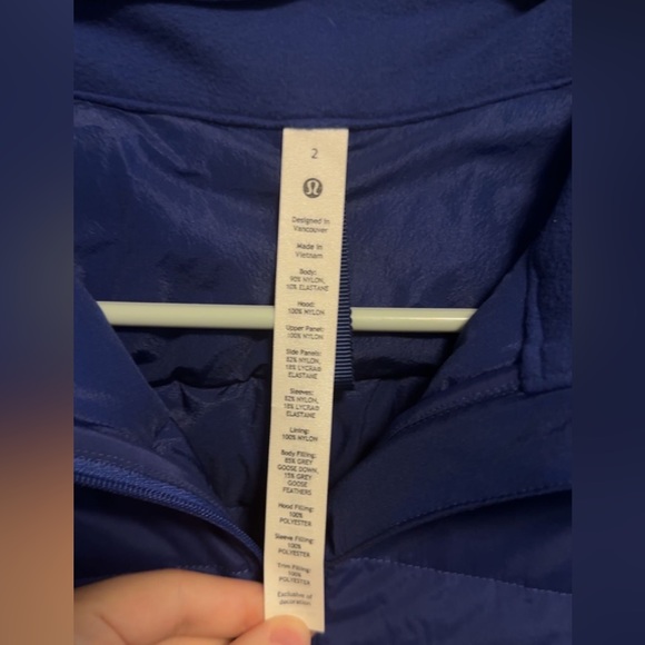 Blue lulu lemon zip up - Picture 3 of 6